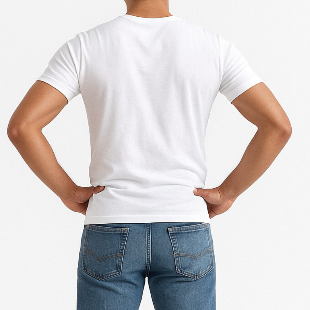 Soft Fit White Half Sleeve Vest- Pack of 6